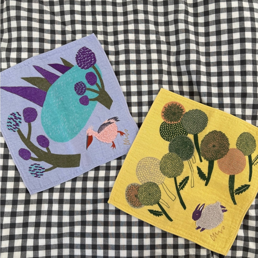Colorful Embroidered Home Accent Napkins